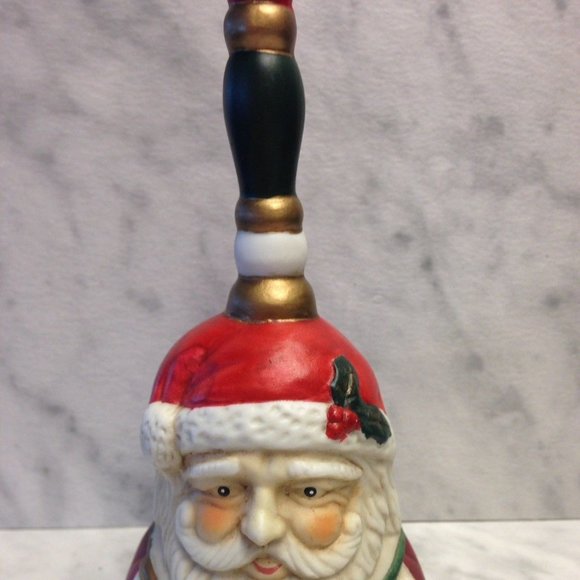 NWOT Porcelain Old World Santa Bell - Picture 2 of 2